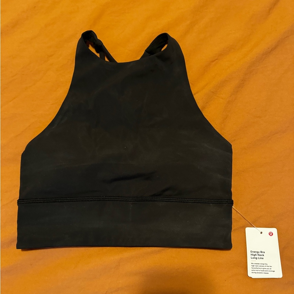 Black Lululemon High Neck Bra - Sz 4